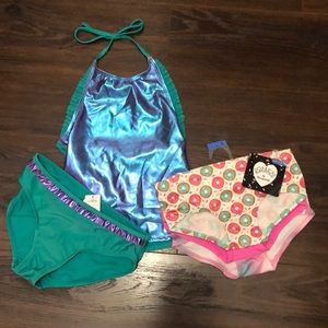 Bundle of New Size 10/12 Panties and Swim Suit